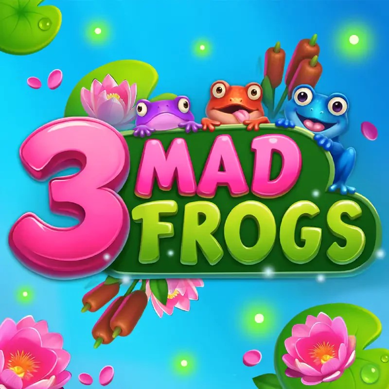 Слот 3 Mad Frogs с тремя лягушками на болоте